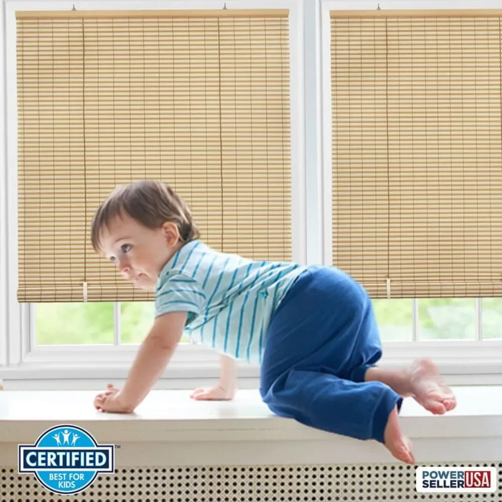 PowerSellerUSA Light Filtering Cordless Rollup Window Blinds, 72L x 36W Inches